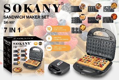 صانعة ساندويتش 7 في 1 Sokany 907 – صورة 3