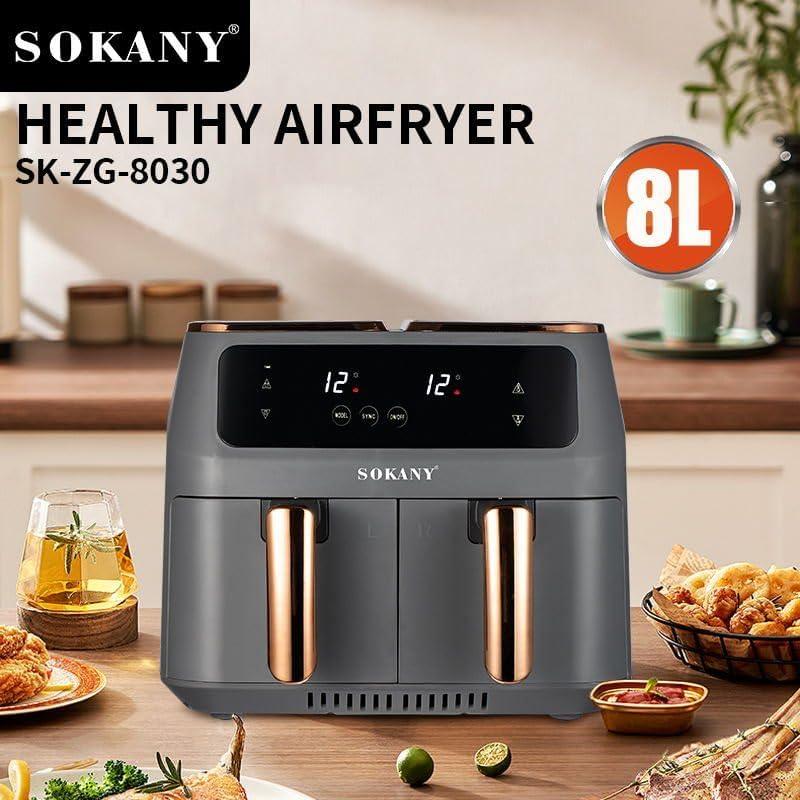 قلاية هوائية بسلتين Sokany SK-ZG-8030